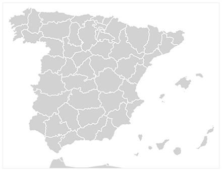  Mapa de imprentas de España por provincias